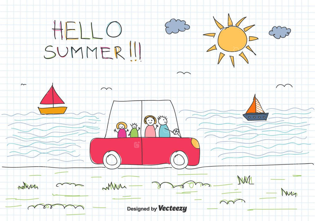 پس‌زمینه وکتور تعطیلات خانوادگی