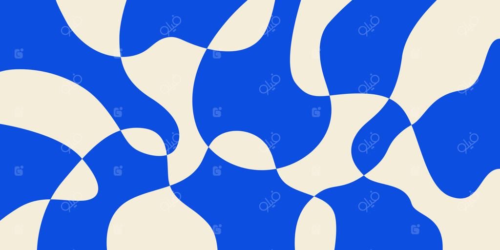 پس‌زمینه انتزاعی افقی با امواج رنگارنگ به سبک رترو دهه ۶۰ میلادی - تصویر سازی مدرن و جذاب