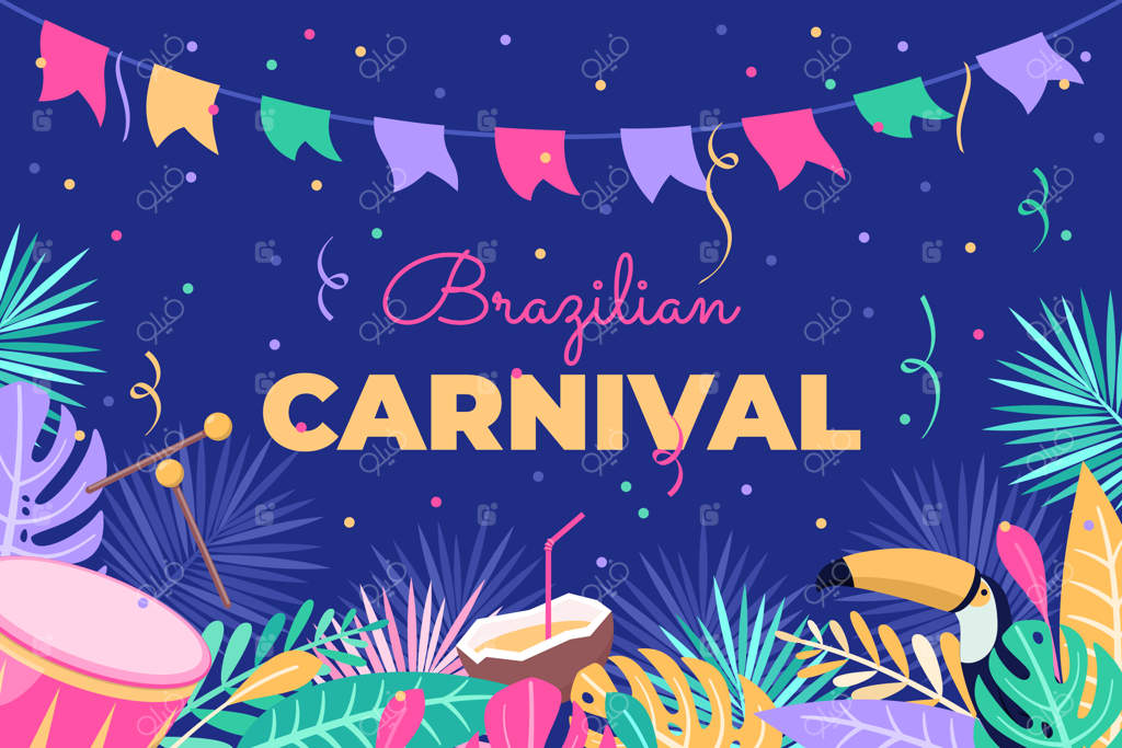 پس‌زمینه‌ی جشن کارناوال برزیلی