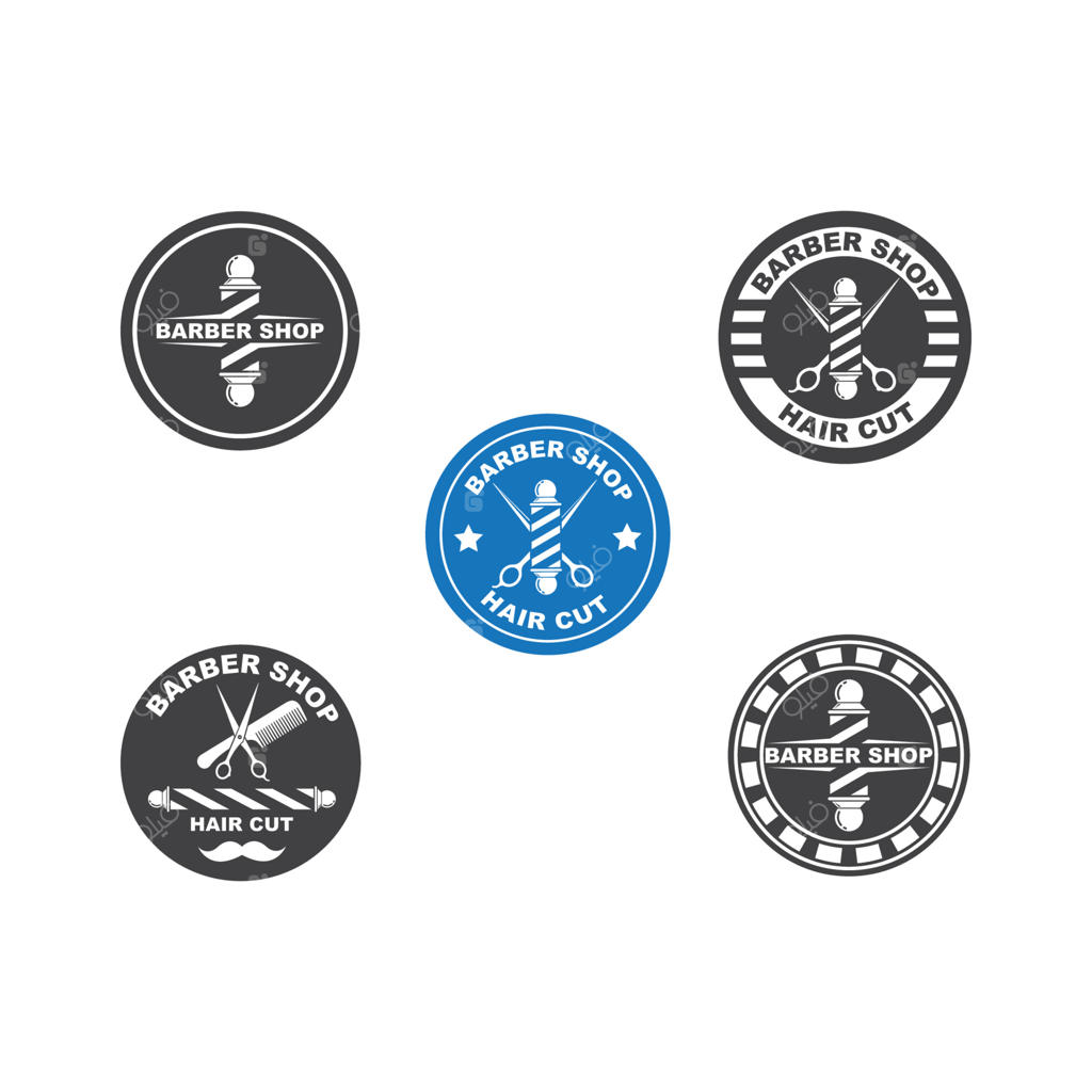 آیکون وکتور لوگوی آرایشگاه مردانه