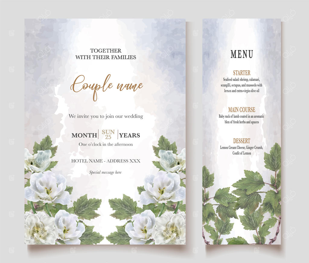 قالب‌های دعوتنامه عروسی