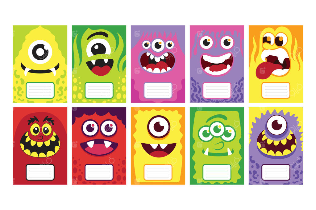 مجموعه کتاب‌های مصور هیولاهای بامزه برای کودکان