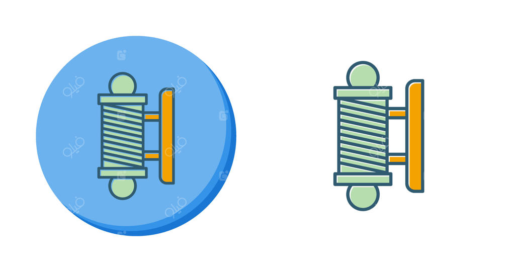 آیکون وکتور تیرک آرایشگاه