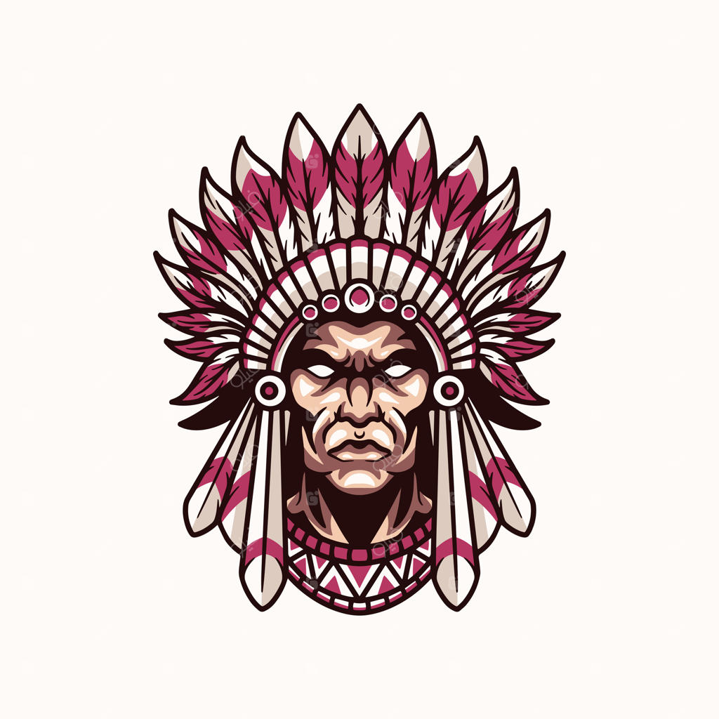 طراحی لوگوی مسکات رئیس سرخپوست