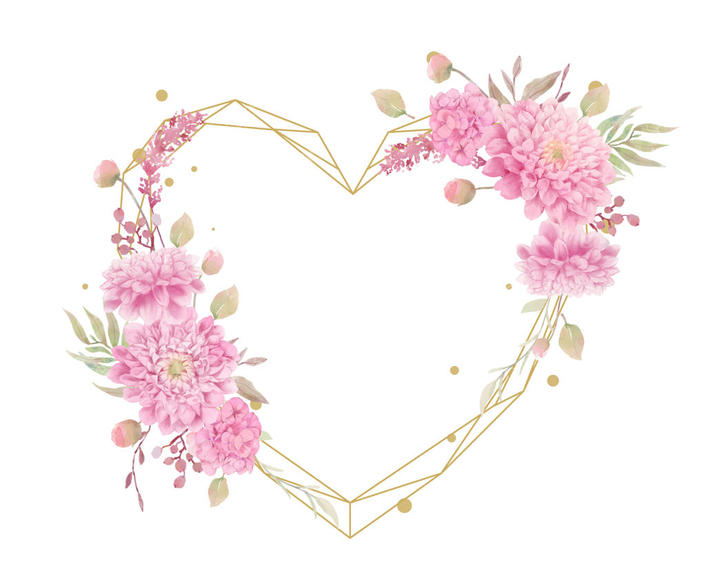 قاب گل‌دار زیبا با گل‌های کوکب آبرنگی