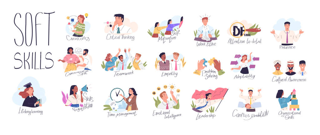 نرم مهارت‌ها: ویژگی‌های فردی کارمند برای موفقیت در محیط کار و هدایت تیم‌ها با انگیزه و احترام