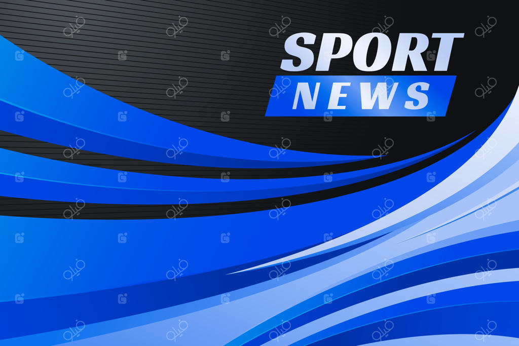 پس‌زمینه خبری ورزشی با گرادیان رنگی