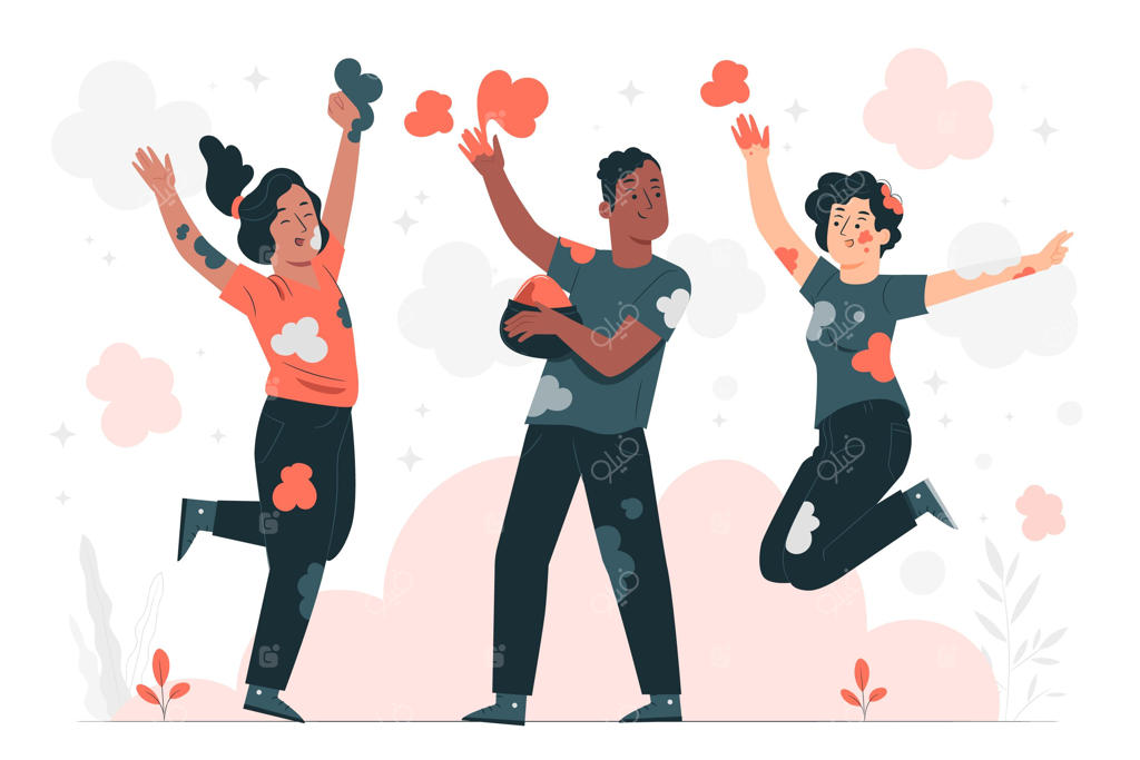 تصویر مفهومی جشنواره هولی و شادی مردم