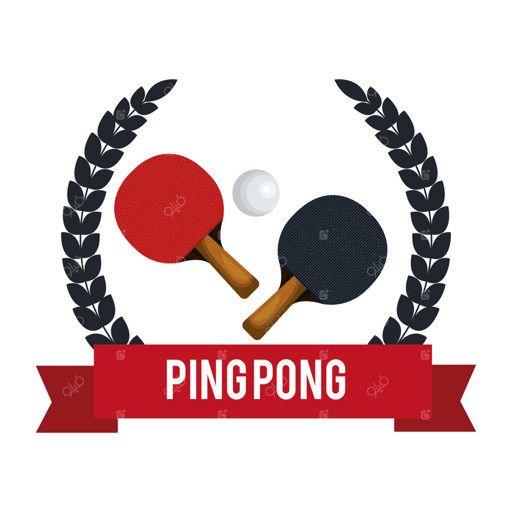 طرح وکتور تجهیزات ورزشی پینگ پنگ