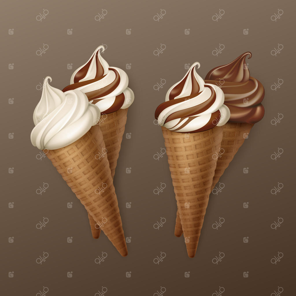 انتخاب انواع بستنی قیفی