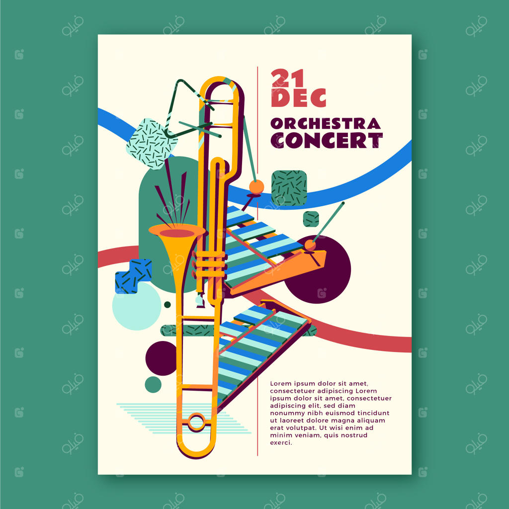 طراحی پوستر کنسرت ارکستر