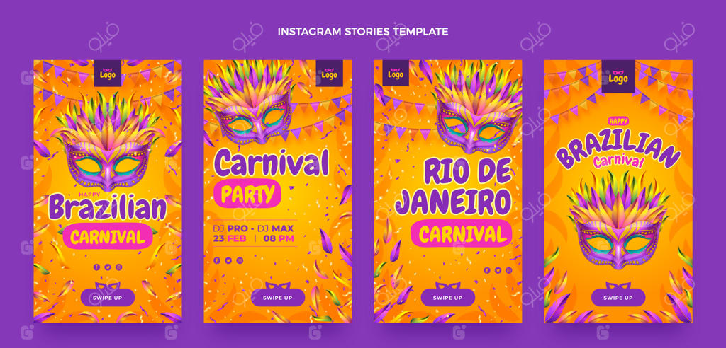 مجموعه استوری‌های اینستاگرام با حال و هوای واقعی کارناوال