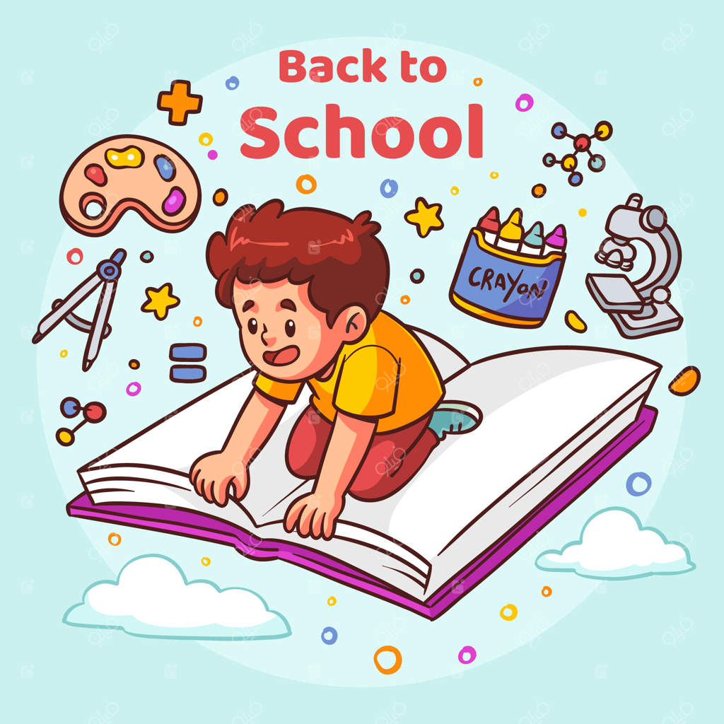 تصویرسازی دستی برای رویداد بازگشت به مدرسه