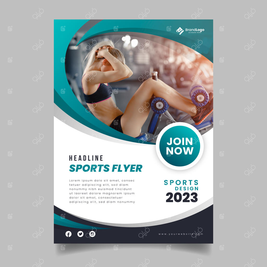قالب تراکت ورزشی با عکس