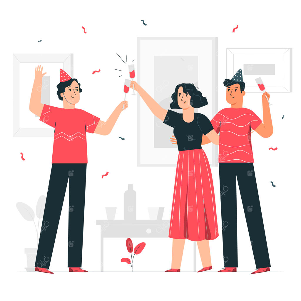 تصویرسازی مفهوم جشن