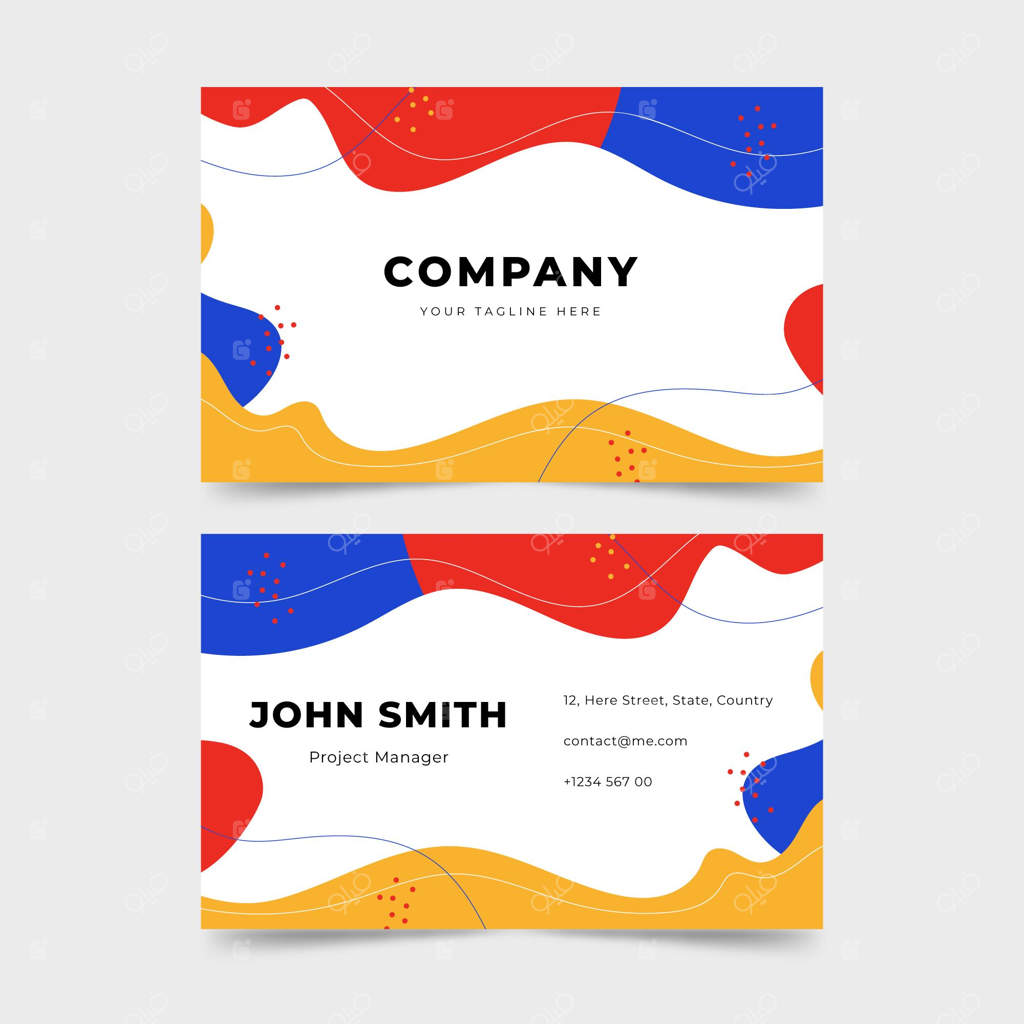 طراحی کارت ویزیت با ظاهری پویا و سیال