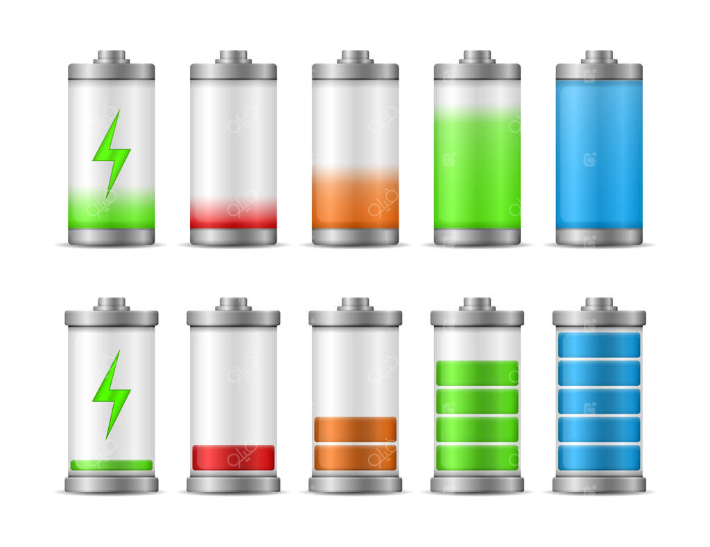 سطح انرژی باطری در حالت کامل شارژ