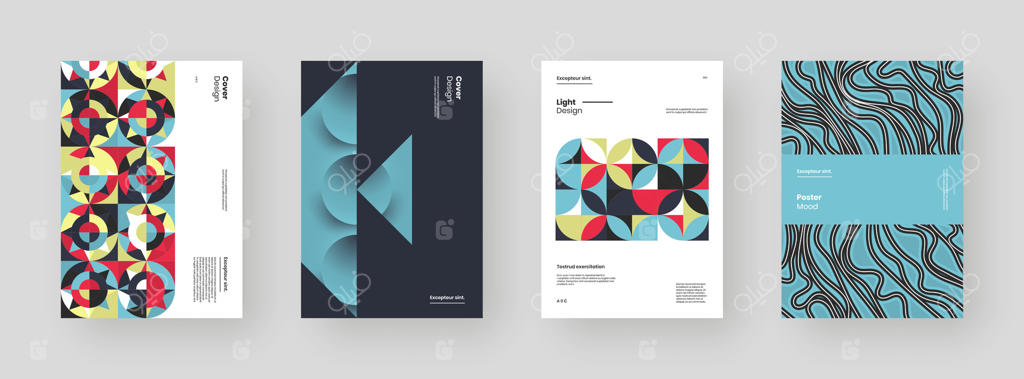 جلدهای کتاب با طراحی مدرن و الهام‌بخش برای پروژه‌های خلاقانه وکتور حرفه‌ای
