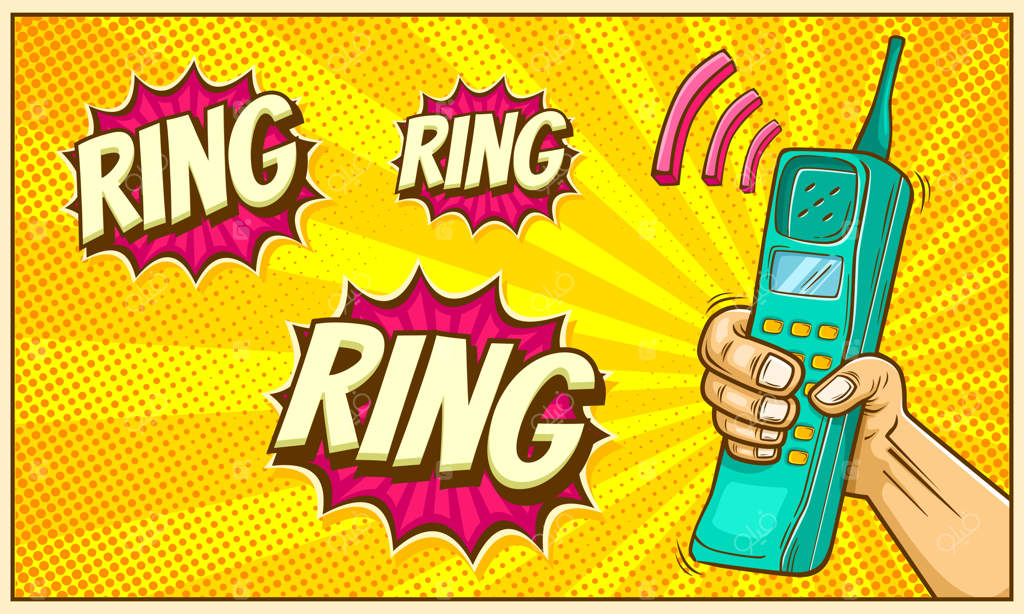 تصویر برداری کارتونی گوشی قدیمی