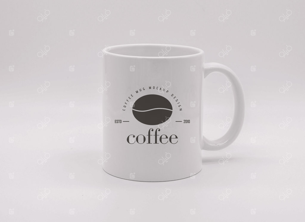 طرح موکاپ لایه باز ماگ قهوه