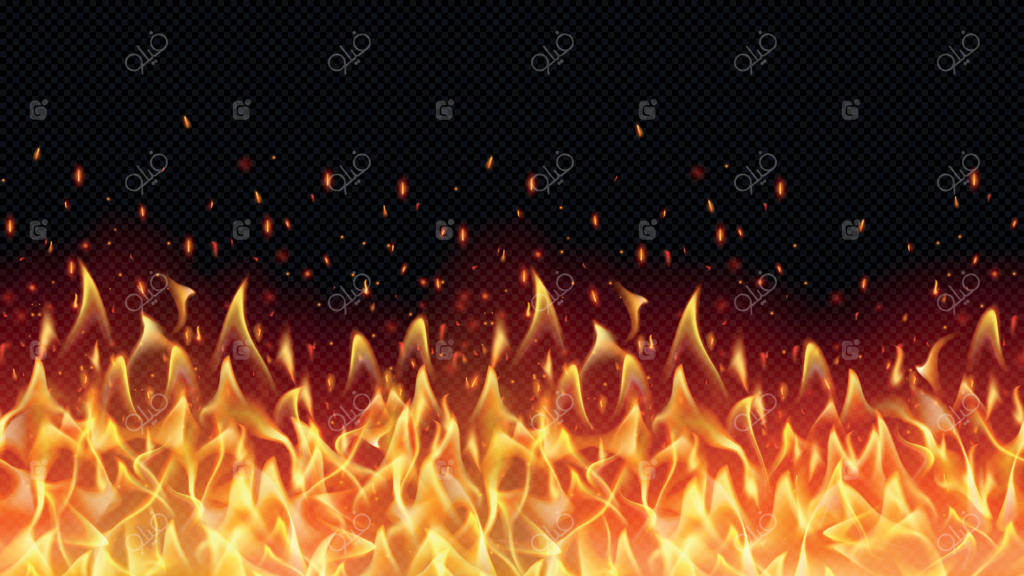 مرز آتش واقعی بدون درز، طراحی گرم شعله‌ها