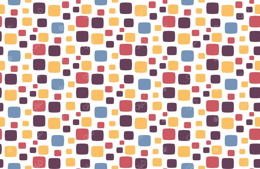 پترن بدون درز پارچه با مربع‌های گوشه‌گرد