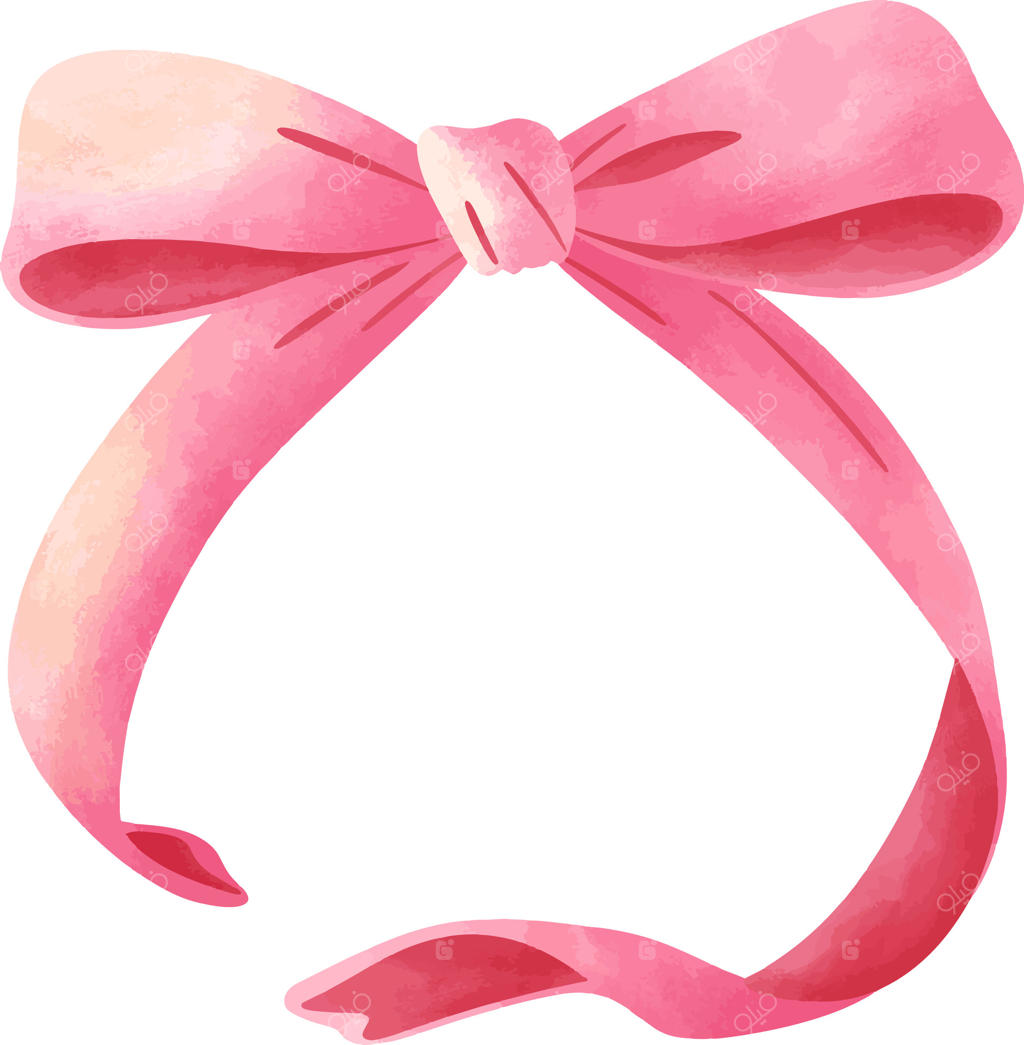 پاپیون صورتی آبرنگی