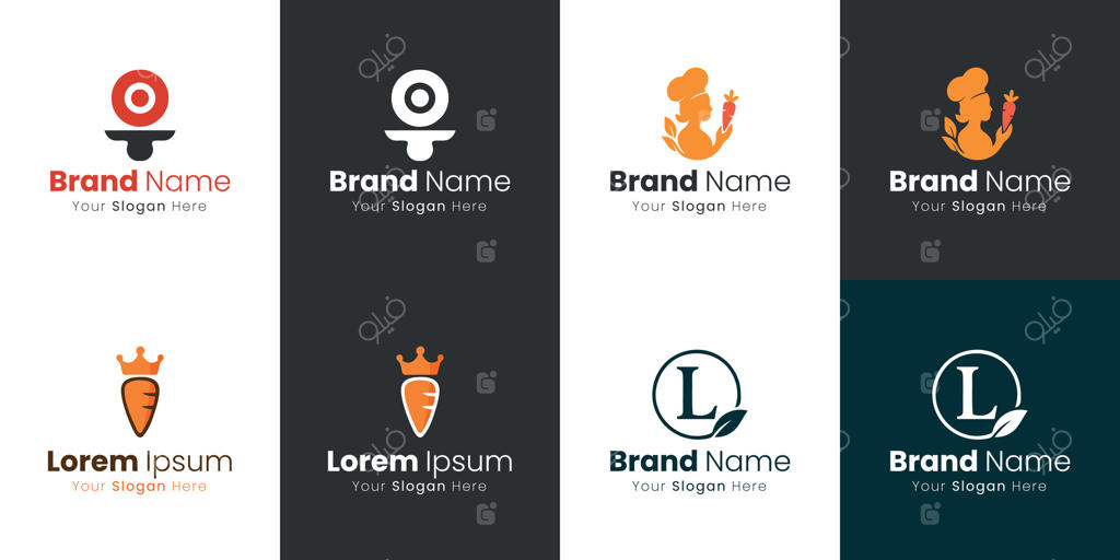 مفاهیم طراحی لوگو و هویت برند مدرن برای صنایع مختلف