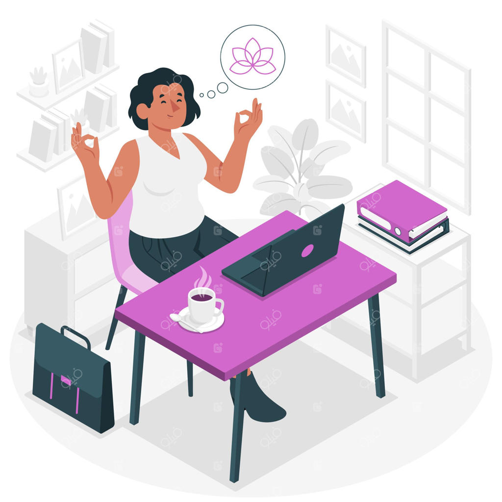 تصویر مفهومی آرامش ذهن