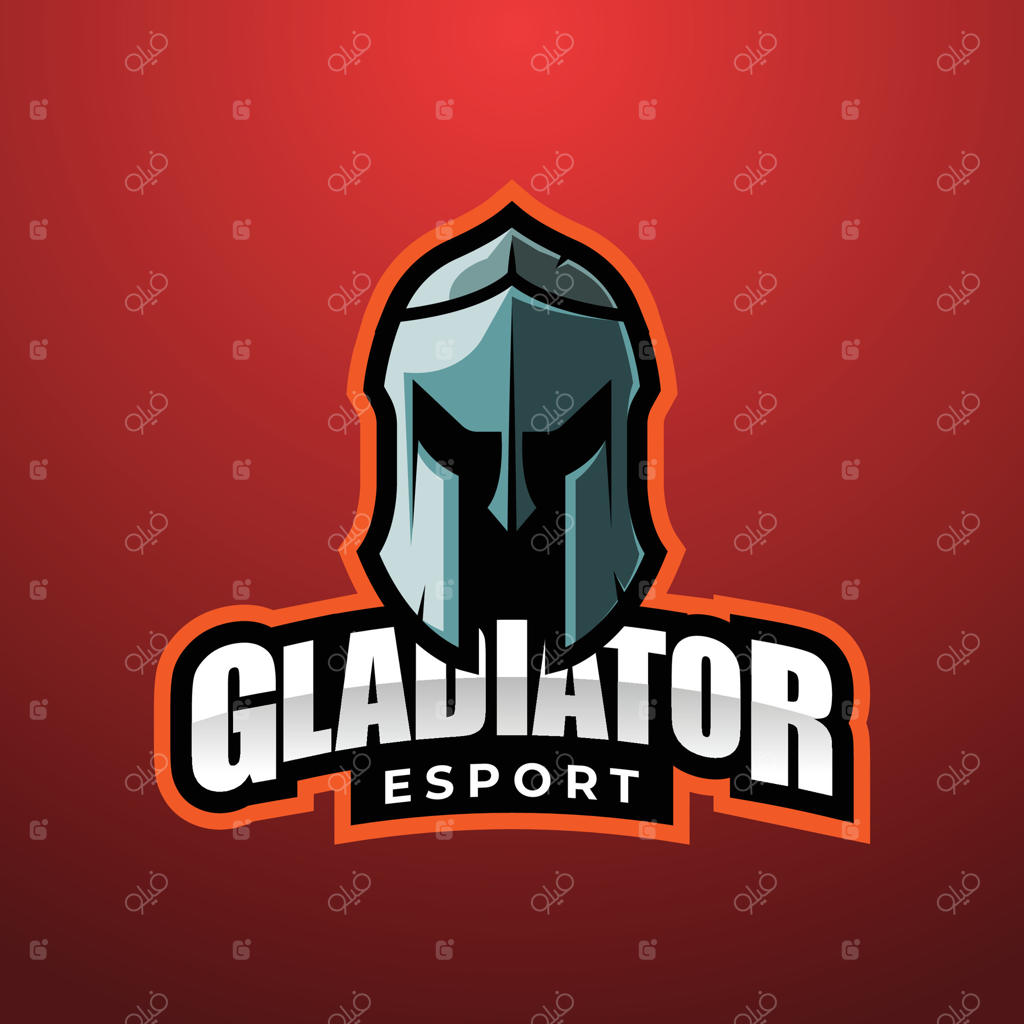 قالب لوگو و برچسب اسپورت گلادیاتور