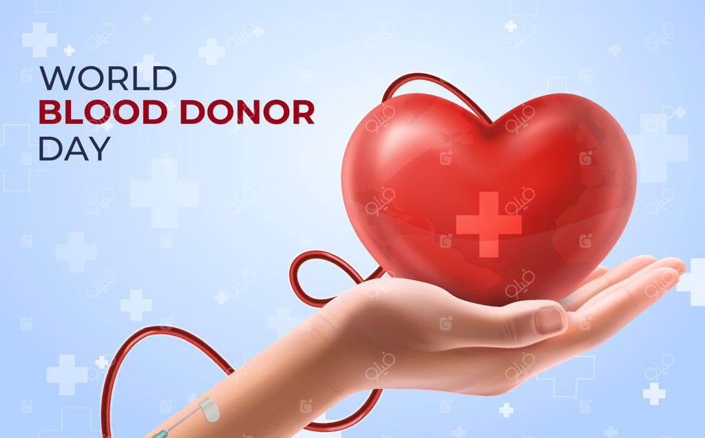 پس‌زمینه واقعی روز جهانی اهداکنندگان خون با دست و قلب