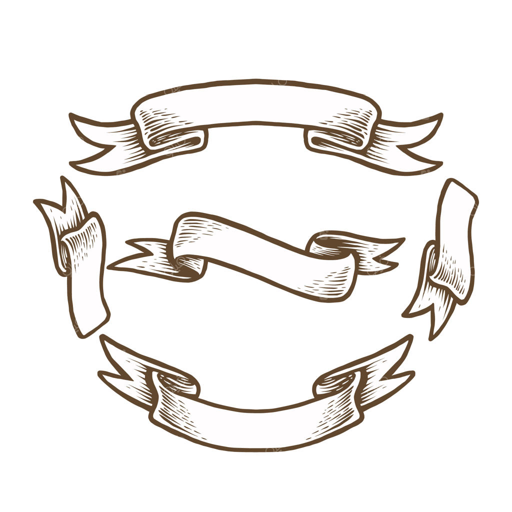 مجموعه‌ای از طرح‌های قدیمی روبان دست‌کشیده