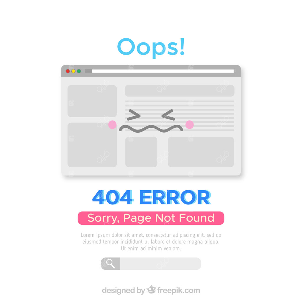 قالب تخت خطای ۴۰۴