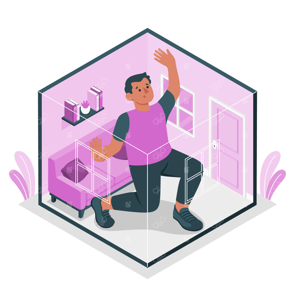 تصویرسازی مفهوم کمبود فضا