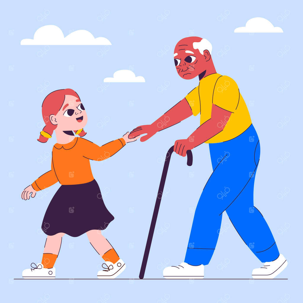 تصویرسازی دستی و تخت به مناسبت روز جهانی بشر دوستی