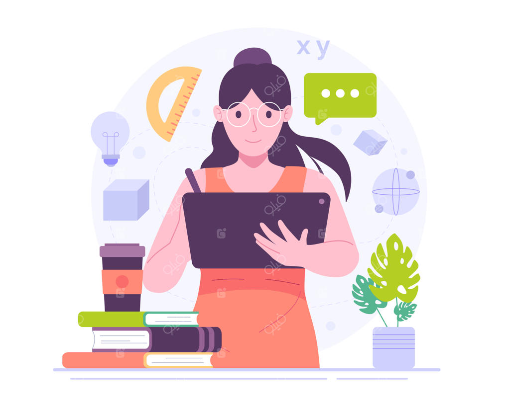 زنان با تبلت‌های دیجیتال و کتاب