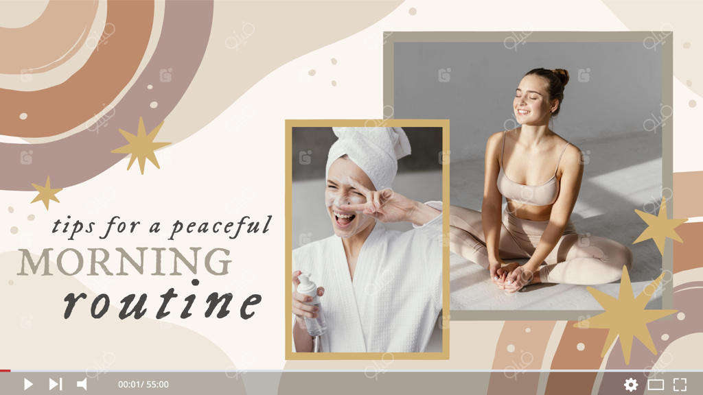 قالب تصویر بندانگشتی یوتیوب با طرح بوهمی دستی