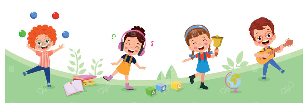 کارتون کودکان با تابلوی خالی