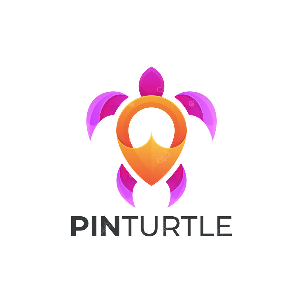 تصویرسازی وکتور لاک‌پشت با سبک گرادینت رنگارنگ