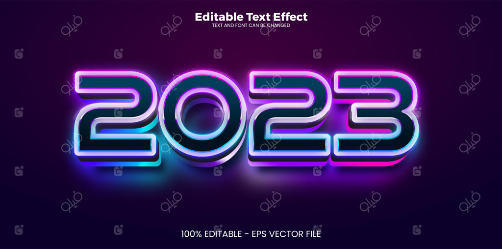 افکت متنی قابل ویرایش ۲۰۲۳ با استایل مدرن و ترند