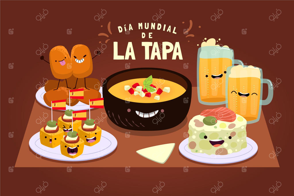 تصویرسازی دستی روز جهانی تاپا