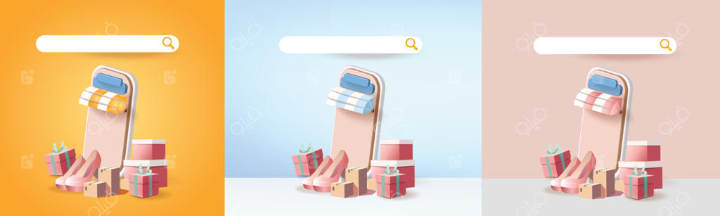 خرید آنلاین با موبایل: خرید، فروش و تجارت دیجیتال؛ تبلیغات، پرداخت و جستجوی فروشگاه اینترنتی در یک بنر وب