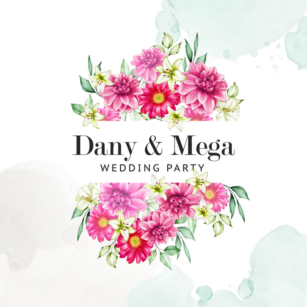 قالب دعوتنامه عروسی با طرح گل‌ها