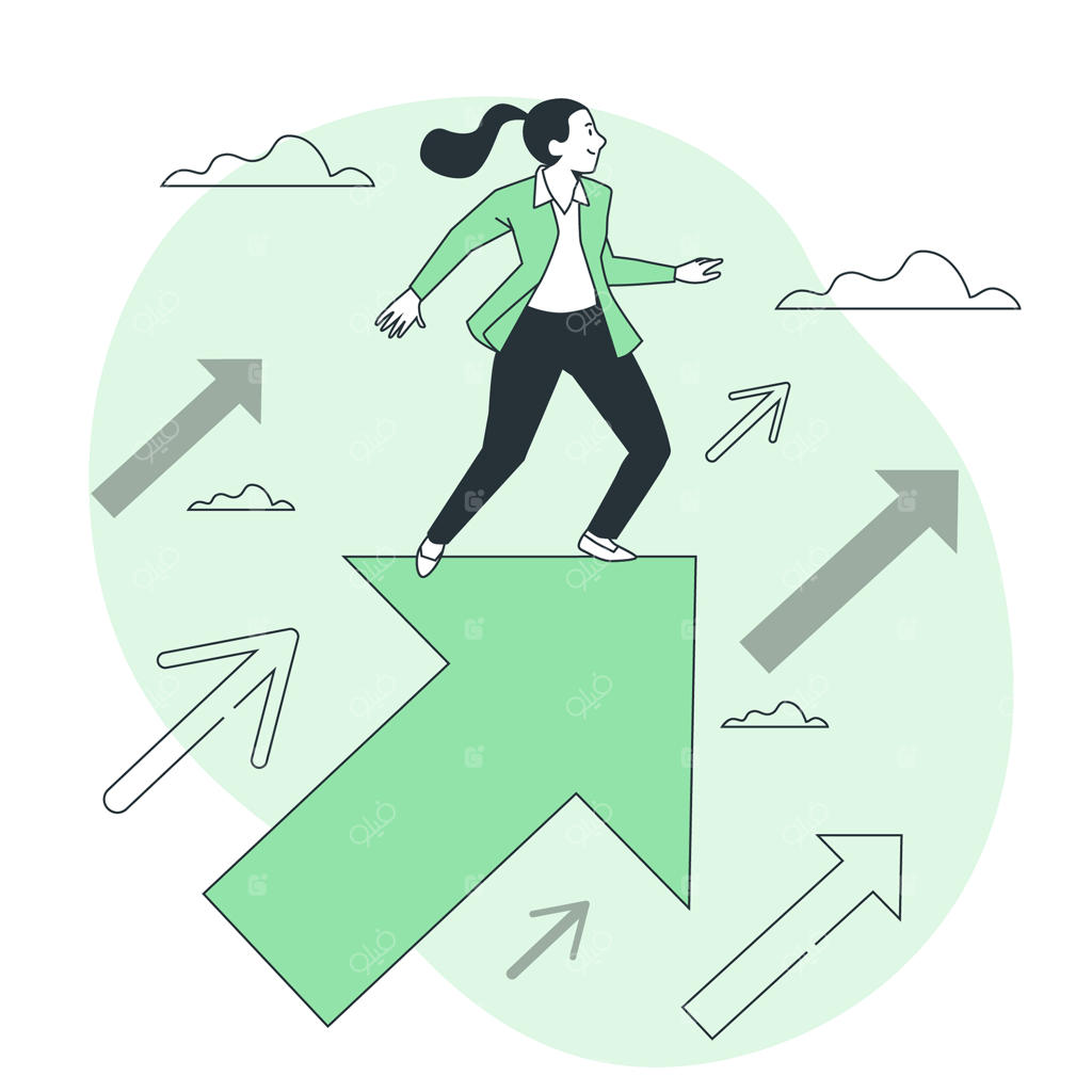 تصویرسازی مفهوم رشد کسب‌وکار