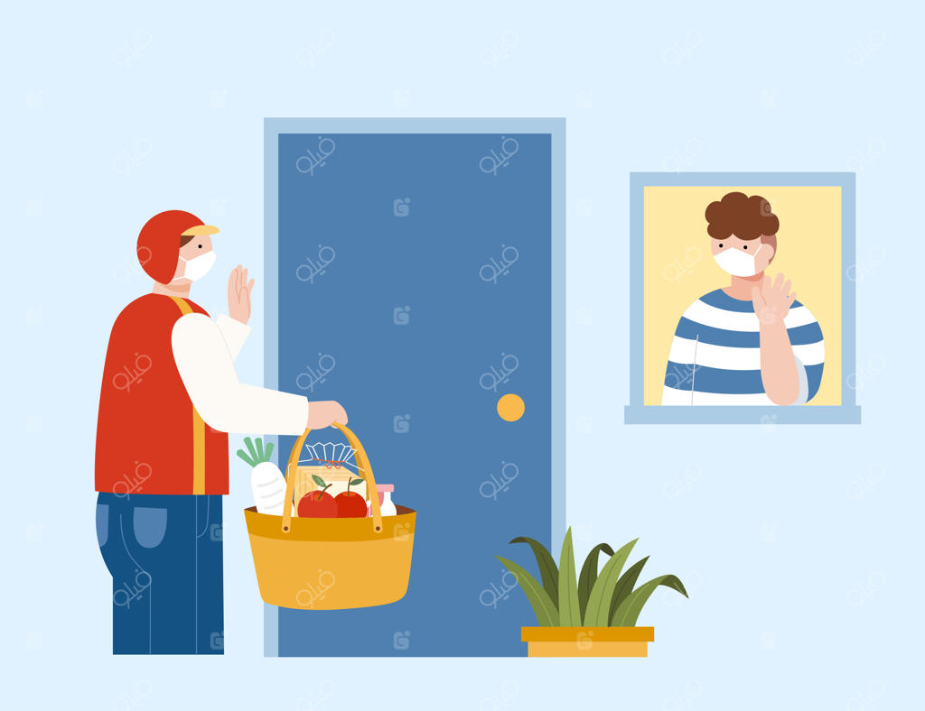 تحویل مواد غذایی در قرنطینه