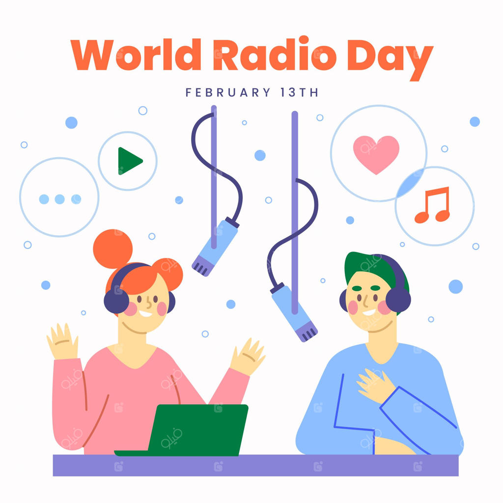 روز جهانی رادیو با طراحی ساده و حضور مجریان