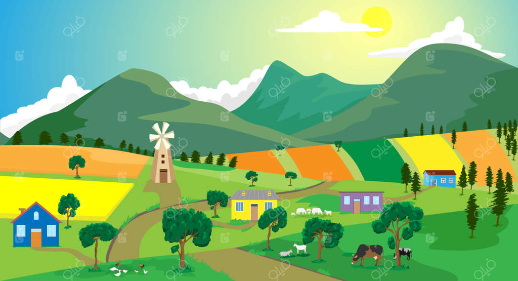 چشم‌اندازی از زندگی روستایی