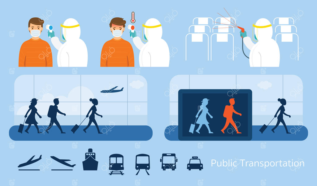 فرودگاه یا حمل و نقل عمومی: اقدام پیشگیرانه برای ویروس کرونا؟