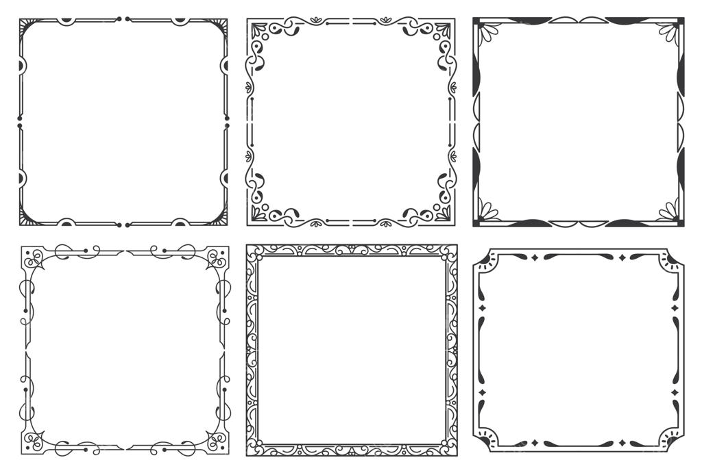 المان‌های طراحی قاب، حاشیه و تزیینات قدیمی