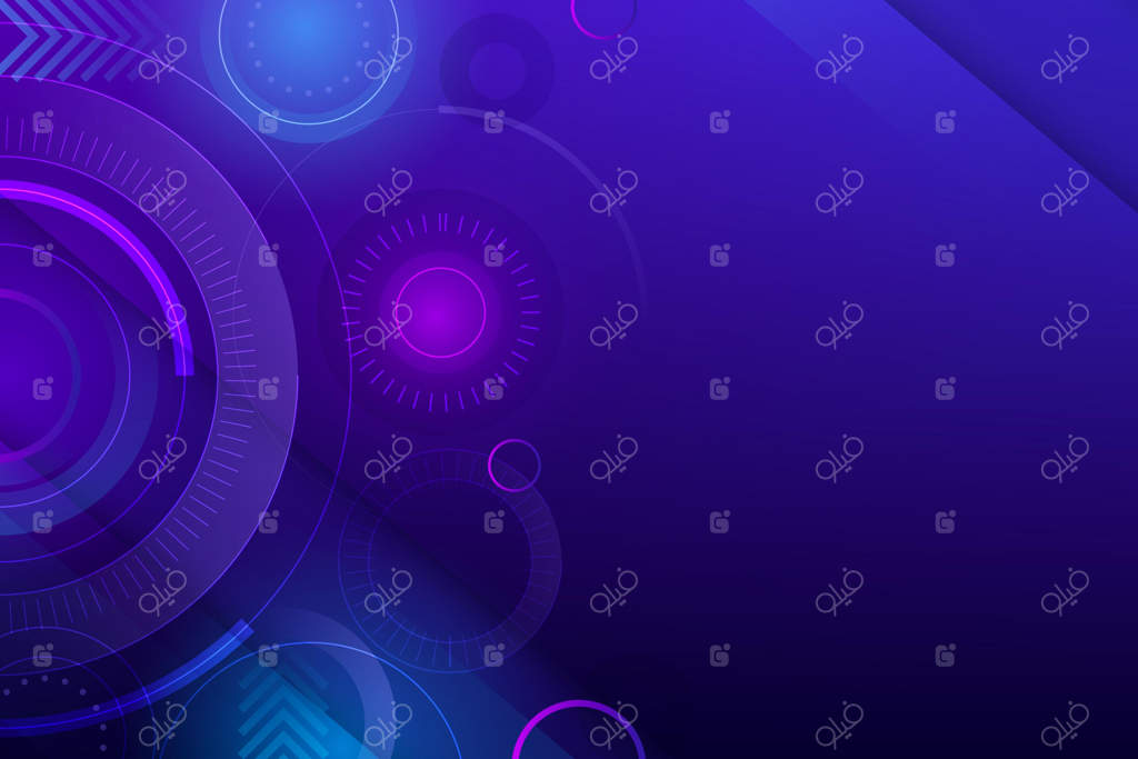 پس‌زمینه فناوری با گرادیان رنگارنگ